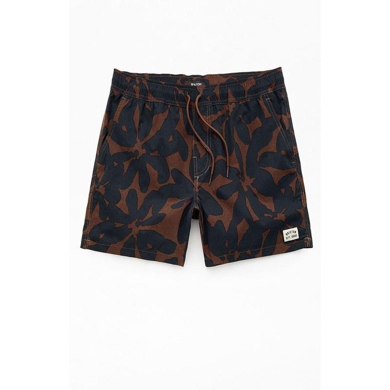 Brixton Men's Floral Everyday Stretch Hybrid 5.5" Swim Trunks T-Shirts, Hoodie, Sweatshirt | GrindPrints.com