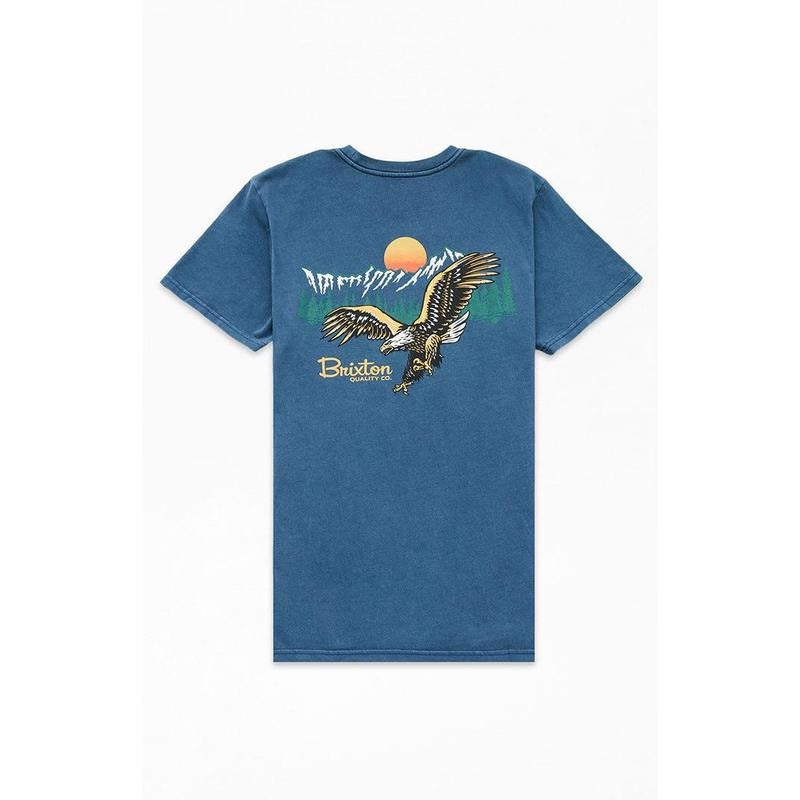 Brixton Men's Glacier Standard T-Shirt - Multicolor Hoodie, Sweatshirt | GrindPrints.com