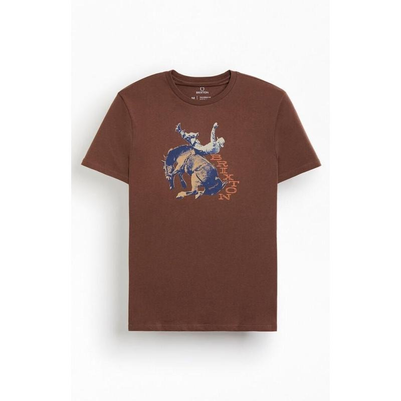 Brixton Men's Rowdy T-Shirt - Multicolor Hoodie, Sweatshirt | GrindPrints.com