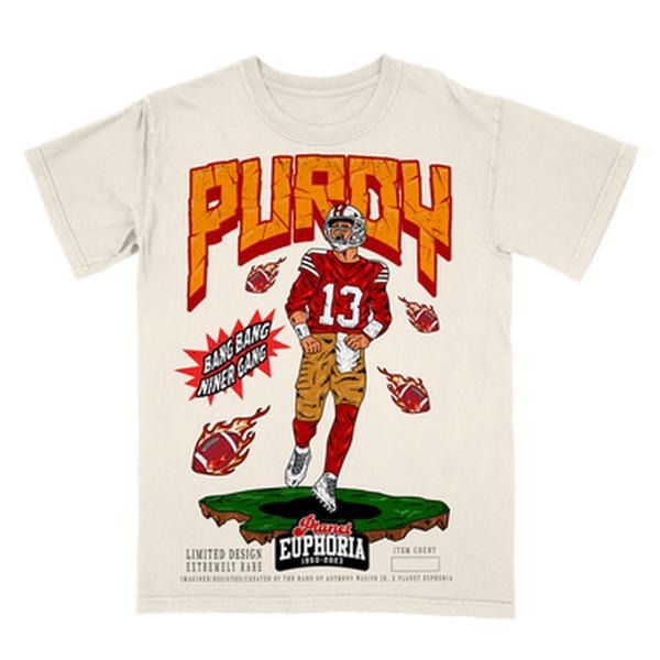 Brock Purdy V2 Tee Hoodie, Sweatshirt | GrindPrints.com