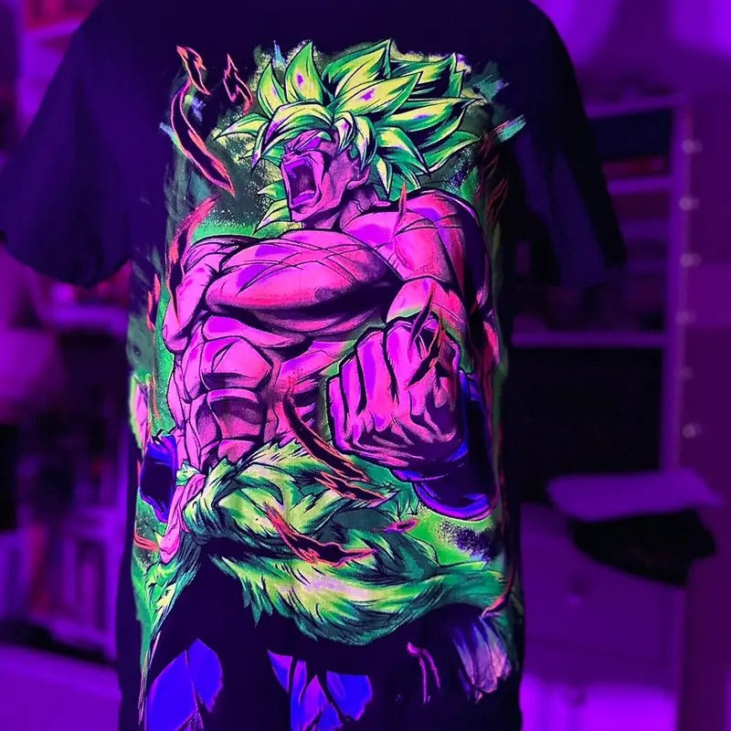 Broly Tee Cotton Black Casual Tshirt Hoodie, Sweatshirt | GrindPrints.com