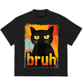 Bruhh Cat T-Shirt Retro Design Gift for Her Street Style Vintage 90s Graphic Tee Hoodie, Sweatshirt | GrindPrints.com