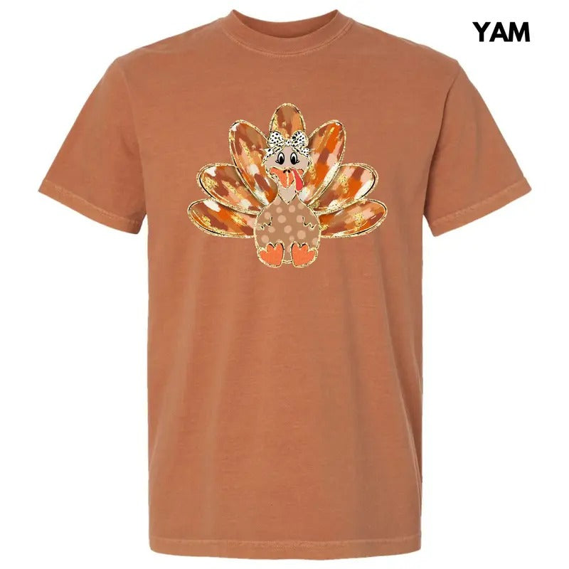 Brushstroke Autumn Turkey Comfort Colors T-Shirt 'NLB' Hoodie, Sweatshirt | GrindPrints.com