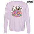 Brushstroke Colorful Pumpkin Long Sleeve Comfort Colors T-Shirt 'NLB' Hoodie, Sweatshirt | GrindPrints.com