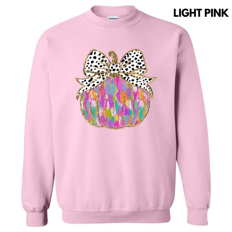 Brushstroke Colorful Pumpkin Sweatshirt 'NLB' T-Shirts, Hoodie | GrindPrints.com