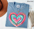 Brushstroke Heart Shirt, Heart Sweatshirt, Valentines Day Heart Shirt, Valentine's Day Shirt, Coquette Valentine Shirt,...