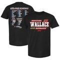 Bubba Wallace 23XI Racing Black 2025 NASCAR Cup Series Schedule T-Shirt Gift For Fans Men Women Hoodie, Sweatshirt