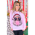 Bubble Gum Santa Christmas Graphic Long Sleeve T-Shirt Hoodie, Sweatshirt | GrindPrints.com
