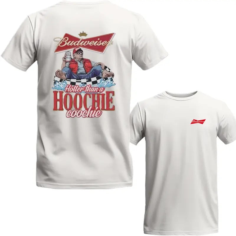 Buddweiiserr T-Shirt, Hotter Than a Hoochie Coochie Shirt, Trum TShirt,  Full Colors, Full Sizes, Summer Shirts, Unisex 2...