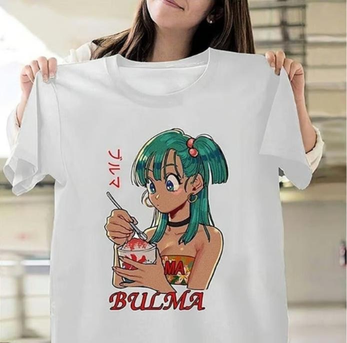 Bulma - Unisex Anime T-Shirt, Anime Manga Unisex T-Shirt Comfort Top Hoodie, Sweatshirt | GrindPrints.com