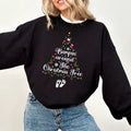 Bumpin Around The Christmas Tree Pregnancy Announcement Sweatshirt, Xmas Maternity Hoodie, Holiday Gender Reveal Shirt,...