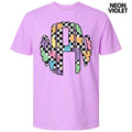 Bunny Checkered Monogram Comfort Colors T-Shirt 'NLB' Hoodie, Sweatshirt | GrindPrints.com