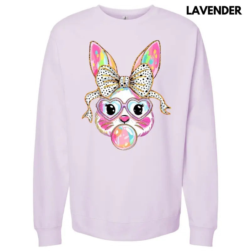 Bunny Coquette Brushstroke Sweatshirt T-Shirts, Hoodie | GrindPrints.com