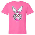 Bunny With Glasses Patch Comfort Colors T-Shirt Hoodie, Sweatshirt | GrindPrints.com