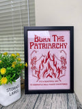 Burn the Patriarchy Poster Canvas, Feminism Poster Canvas, Motivation Quote Poster Canvas, Self Love Poster Canvas...