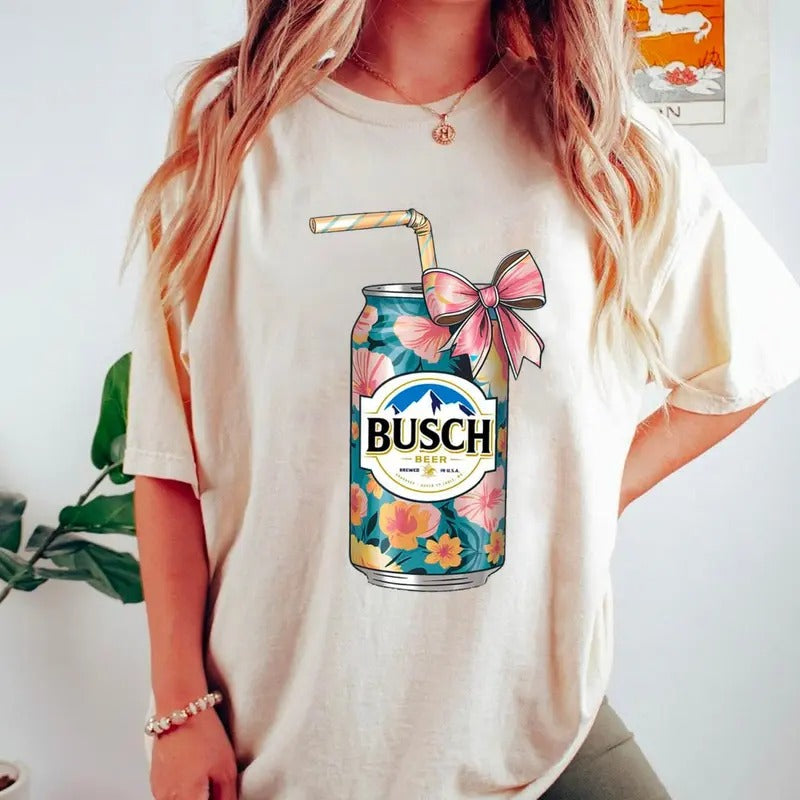 Buscch Light Coquette Bow Shirt, Coquette Sweatshirt, Bussch Light Shirt, Sarcastic Graphic Tee, Unisex Classic Cotton...