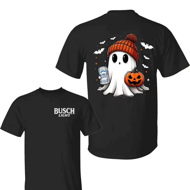 Buscch Light Ghost Pumpkin Halloween T-Shirt ,Funny Spooky Shirts, Pumpkin Shirt, Buscch Light T-Shirt, Halloween Shirt,...