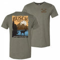 Busch Beer Brewed For The Hunt Front and Back Print T-Shirt Hoodie, Sweatshirt | GrindPrints.com