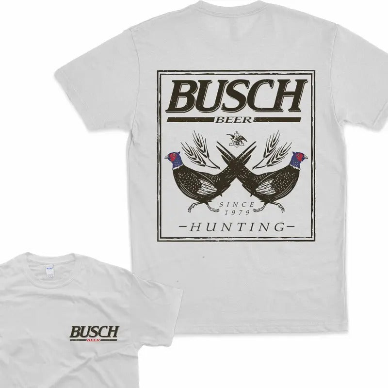 Busch Beer Hunting Pheasant Tshirt Busch Light Tshirt 2 Side Tee Sweatshirt Hoodie | GrindPrints.com