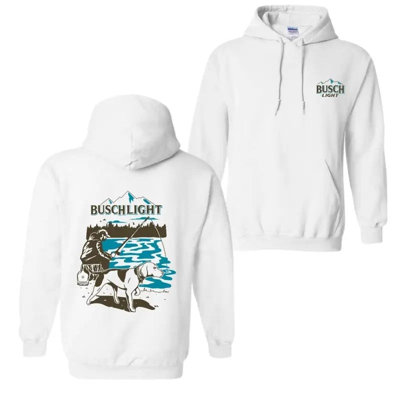 Busch Light 2024 2 sided Hoodie For Men For Women Trendy Hoodie, T-Shirt Comfotable Fabric Sweatshirt | GrindPrints.com