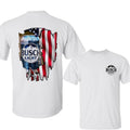 Busch Light American Flag T-Shirt, Custom Scenic Logo, Cotton Unisex, Full Color & Sizes Hoodie, Sweatshirt | GrindPrints.com