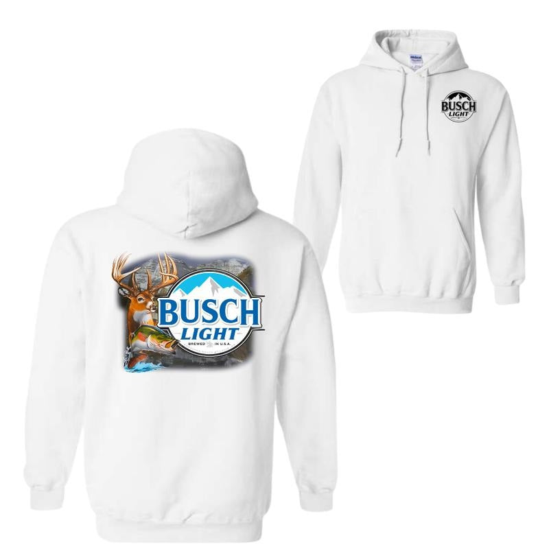 Busch Light Buck & Bass Hoodie - SweatShirt - T-Shirt, Busch Light T-Shirt, For Men, For Women | GrindPrints.com