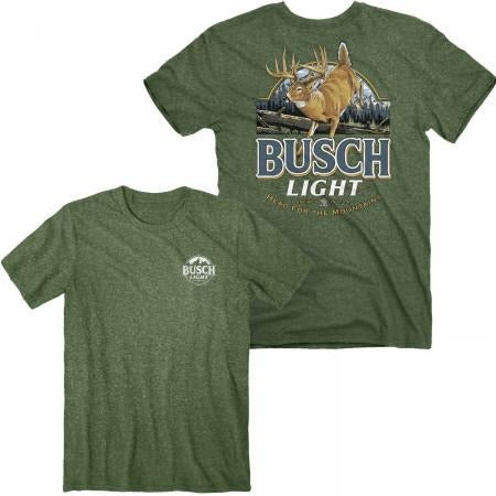 Busch Light Deer Label Front and Back Print T-Shirt Hoodie, Sweatshirt | GrindPrints.com