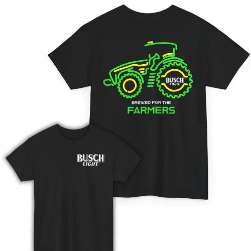 Busch Light Farmers Tractor Both Sided Unisex T-Shirt Fabric Menswear Hoodie, Sweatshirt | GrindPrints.com