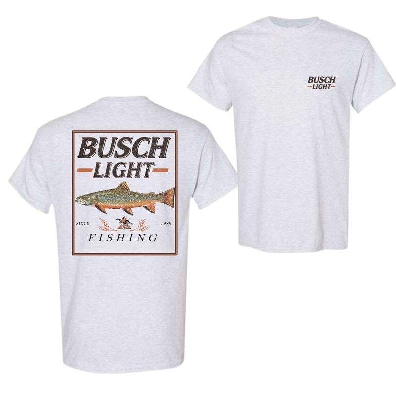 Busch Light Fishing Perch T-Shirt, Unisex T-Shirt, Full Color T-Shirt, For Men, Full Color, Full Size Hoodie, Sweatshirt