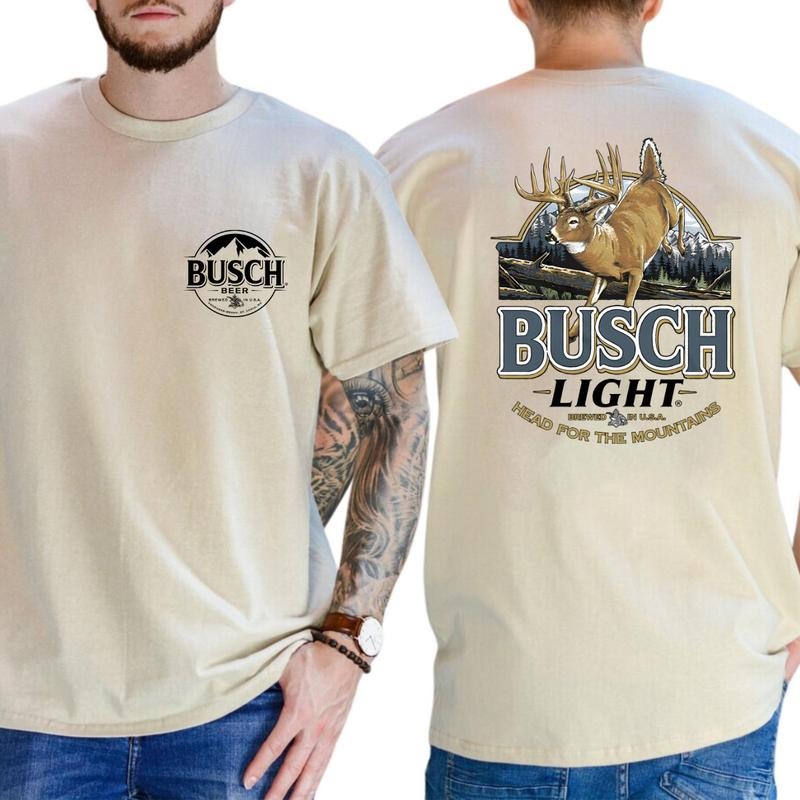 Busch Light Head For The Mountains  T-shirt, Men's & Women's Tops T-shirt, Busch Light Tee,Vintage Tee Hoodie, Sweatshirt