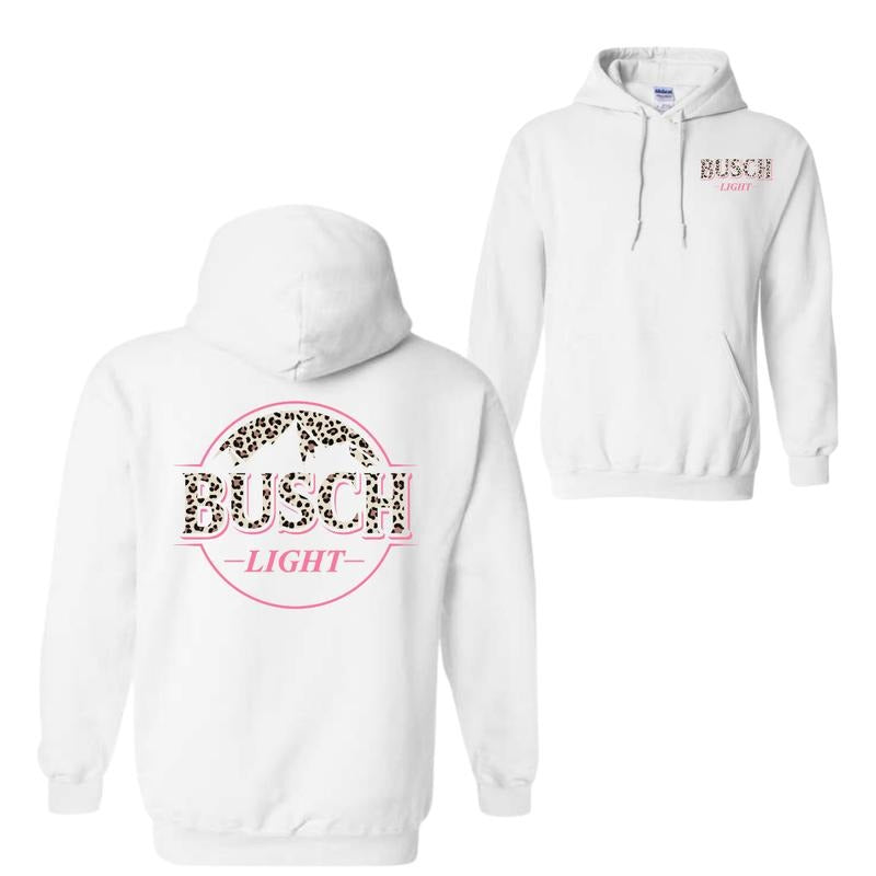 Busch Light Leopart Logo Hoodie - SweatShirt - T-Shirt, Busch Light T-Shirt, For Men, For Women | GrindPrints.com
