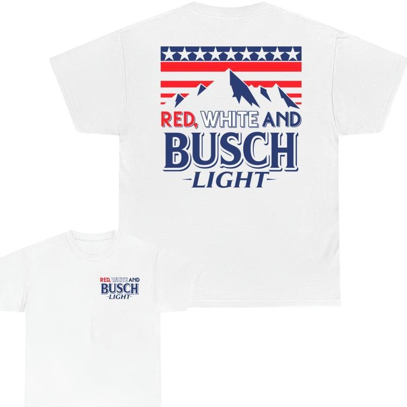 Busch Light Red ,white Flag America T-shirt Hoodie, Sweatshirt | GrindPrints.com