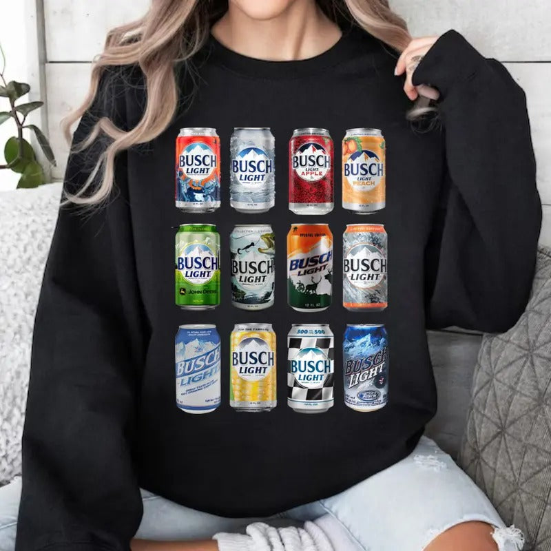 Busch Light Sweatshirt, Busch Lovers Shirt Hoodie | GrindPrints.com