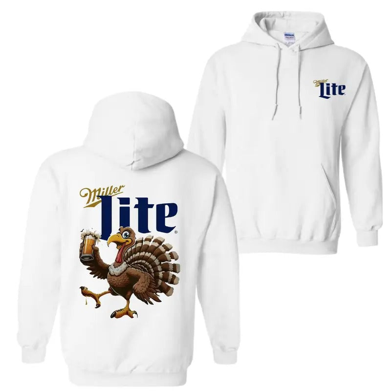 Busch Light Thanksgiving Hoodie, T-Shirt, Fun Festive Strong Turkeystyle{n002}2 Sweatshirt | GrindPrints.com