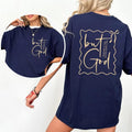 But God Made A Way Tshirt 2 Sided Tee Pure Cotton Casual Street Style Crew Neck Short Sleeve T-Shirt Tops Trendy for...