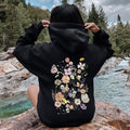 Butterfly Mountain Meadow Pressed Flower Hoodie T-Shirts, Sweatshirt | GrindPrints.com