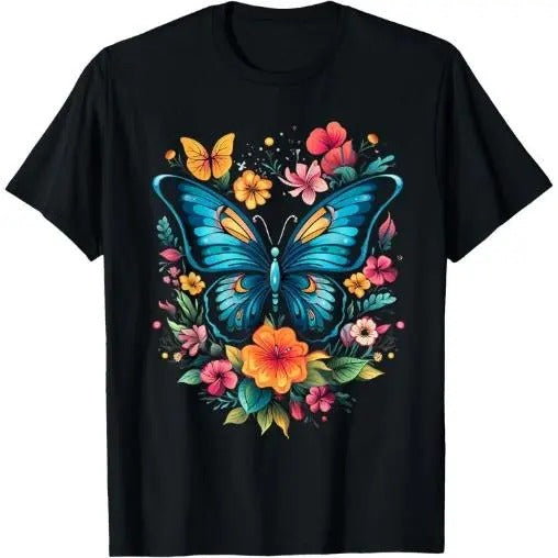 Butterfly Flowers I Butterfly Made USA T-Shirts, Hoodie, Sweatshirt