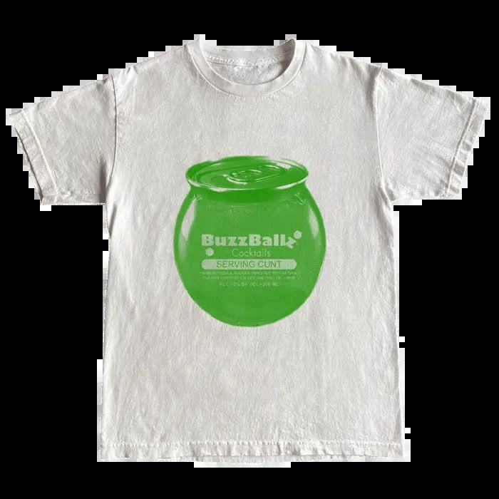 Buzz Ballz White Shirt, Vintage graphic Tee, Gift for Man and Woman Hoodie, Sweatshirt | GrindPrints.com