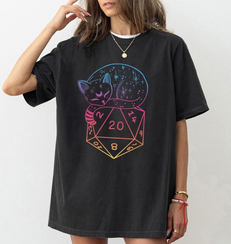 CAT DICE Shirt DND Shirt Dungeons Dragons Shirt Dungeon Meowster Dnd Cat D&D Shirt Critical Shirt T-Shirts, Hoodie, Sweatshirt