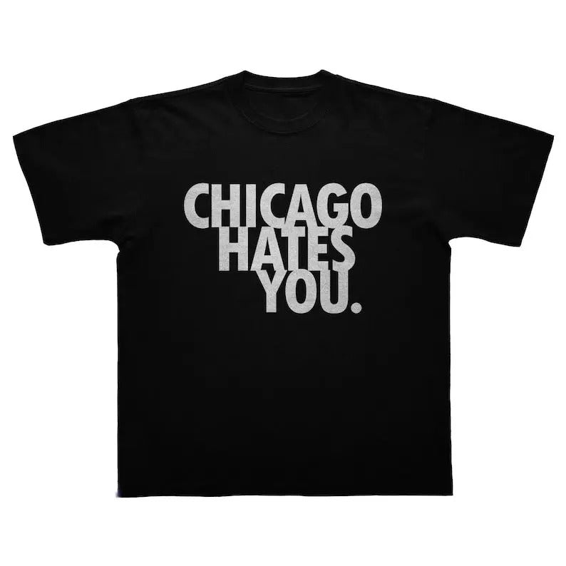CHIEF KEEF T-SHIRT - Chicago Hates You T-Shirt - Glo Gang Merch - Chief Keef Shirts, Gift Present,  I love T-Shirt, I...