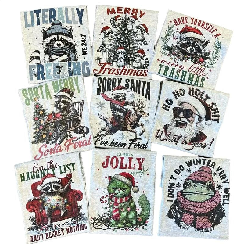 CHRISTMAS DESIGNS - 2 TEES for 24 - Graphic Tee Bundle - Choose Your Designs