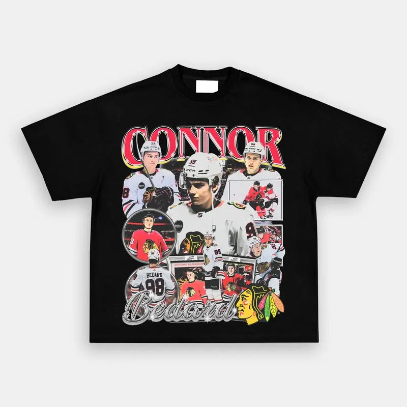 CONNOR BEDARD TEE Vintage baseball Graphic T-Shirt PGA Masters The Open Golf Casual Classic Cotton Fabric Menswear Top...