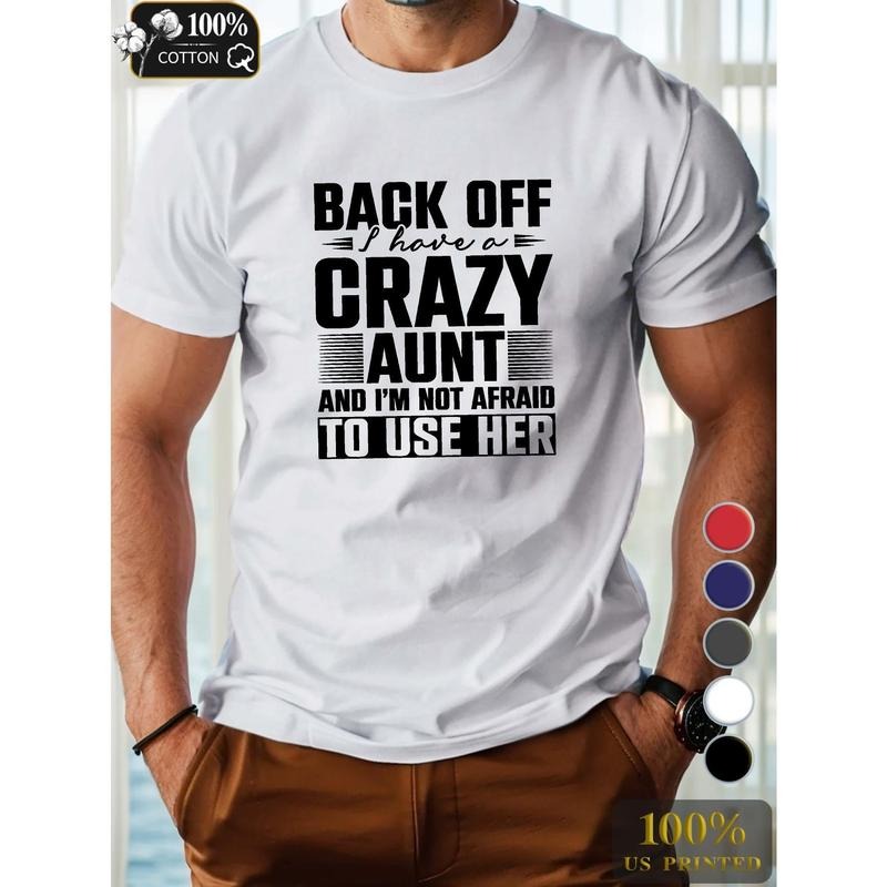 CRAZY AUNT Pure Cotton Men's Tshirt Comfort Fit Made in USA Hoodie, Sweatshirt | GrindPrints.com
