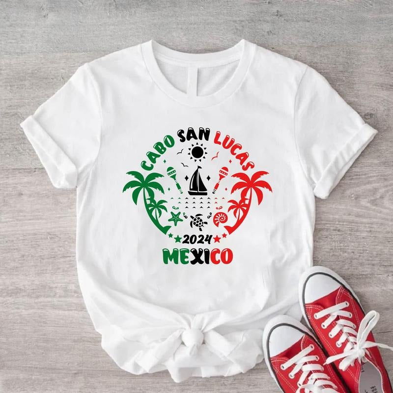 Cabo San Lucas T-Shirt, Mexico 2024 Shirt, Mexican Friends Trip Tee, Mexico Family Vacation Short Sleeve. Hoodie, Sweatshirt