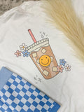 Caffeinated & Happy Graphic Top T-Shirts, Hoodie, Sweatshirt | GrindPrints.com