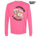 Caffeinated & Medicated Long Sleeve Comfort Colors T-Shirt 'NLB' Hoodie, Sweatshirt | GrindPrints.com