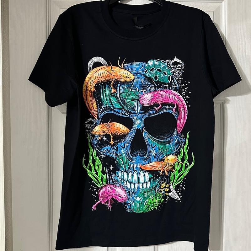 Calavera Axoloth t-shirt Casual Cotton Hoodie, Sweatshirt | GrindPrints.com