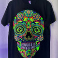 Calavera Cultural T-Shirt, Top Style -  Skull Tshirt Summer Crewneck Hoodie, Sweatshirt | GrindPrints.com