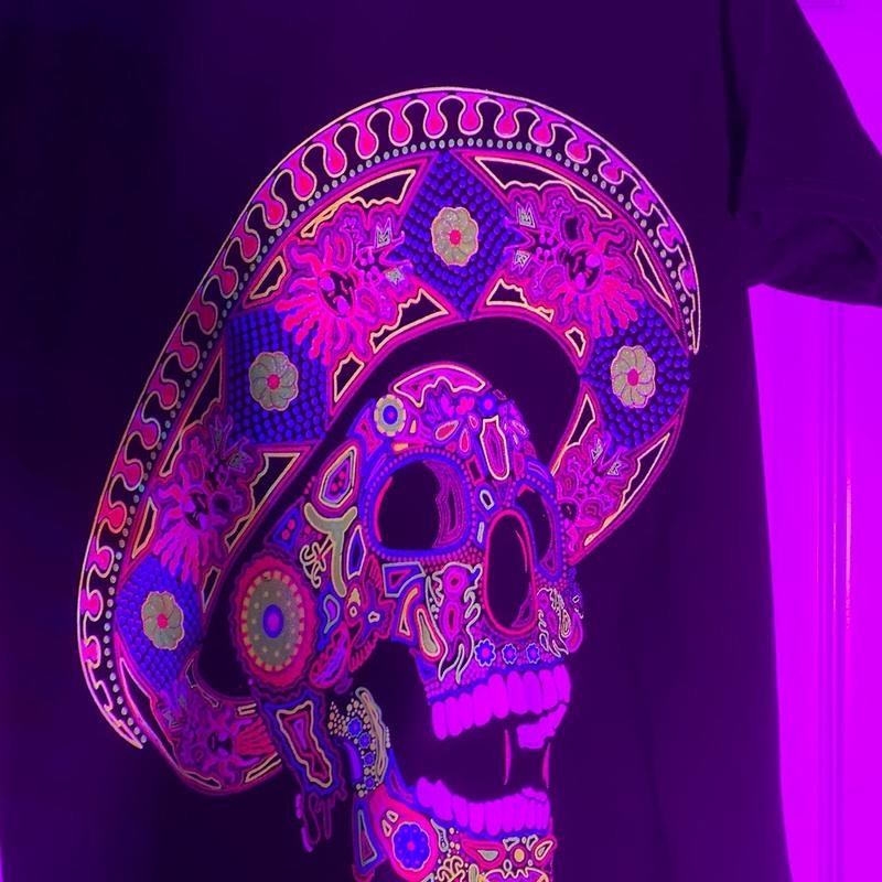 Calavera charro T-shirts Cotton Hoodie, Sweatshirt | GrindPrints.com