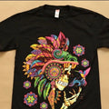 Calavera penacho T-shirts Cotton Black Hoodie, Sweatshirt | GrindPrints.com